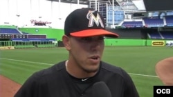 El lanzador cubano José Fernández. 