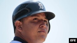 Miguel Cabrera de los Tigers de Detroit.